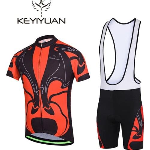 2018 KEYIYUAN Big Face Cycling Jersey Mens bicycle cycling clothing Bike wear Shirts outdoor short sleeve new Short mtb