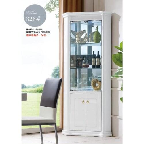 326# Living room furniture wine cabinet display Corner showcase Wine cooler round wine cabinet