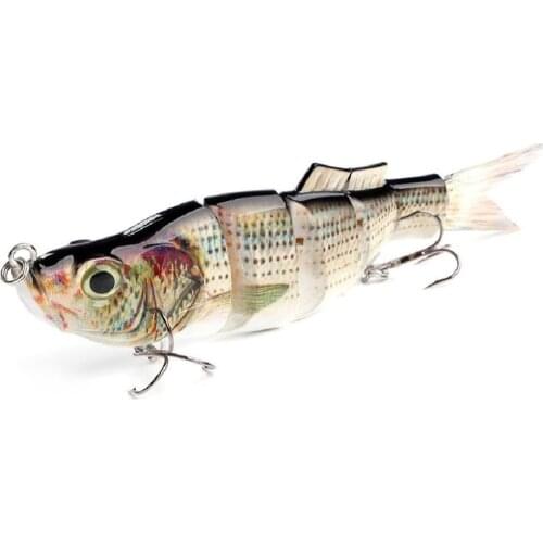 FTK 54g Multi Jointed Swimbait Hard Minnow Bass Fishing Lure 16.5cm Wobblers 5 Segment Jerkbait Fishing Bait Crankbaits For Pike