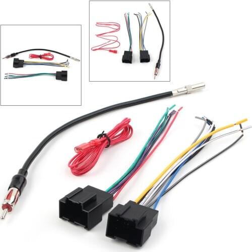 Car Stereo Radio Wire Harness + Antenna for GMC SIERRA YUKON 1500 2007 2008 2009 2010 2011 2012 2013