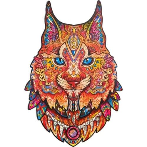 Wooden Puzzle Jigsaw Best Gift for Adults and Kids Animal Shaped Cute Durable LBV