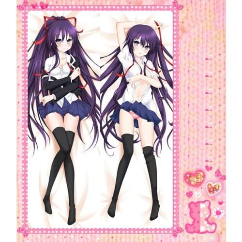 Anime Cartoon Date A Live Double-Sided Bolster Hugging Pillow Case Cover No.7045