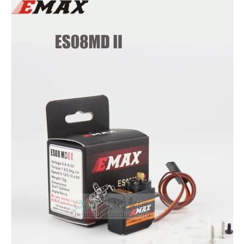 M./-Original ES08MDII 1pcs/4pcs EMAX ES08MD II Digital Servo 12g/ 2.4kg/ High-speed Mini Metal Gear