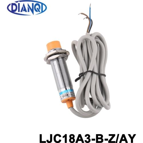 DIANQI capacitive proximity sensor LJC18A3-B-Z/AY,18mm diameter,10mm detective distance,DC 6-36V,PNP 3 wires,NC