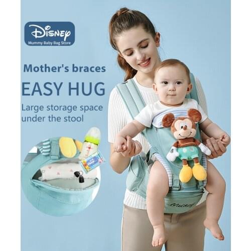 Disney Ergonomic Baby Carrier Backpack Infant Baby Hipseat Carrier Front Facing Ergonomic Ventilation Baby Sling Travel Backpack