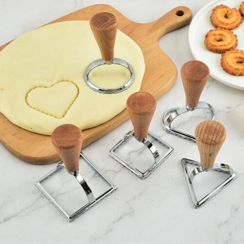 Baking Mold Anti-silp Handle Heat-resistant Stainless Steel Home Baking Mold for Kitchen
