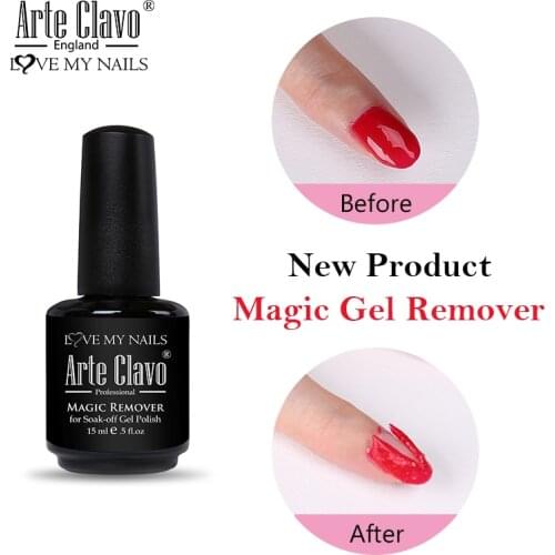 Arte Clavo UV LED Gel Nail Polish Burst Magic Remover Soak off Nail Art Primer Acrylic Clean Degreaser For Nail Lacquer Gel Lak