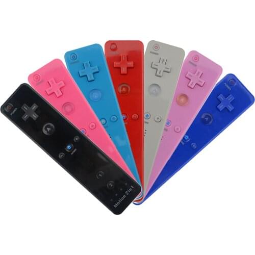 50 PCS a lot 7 Color gamepad Built-in motion 2in1 for Wii remote control/jostick with Motion Plus