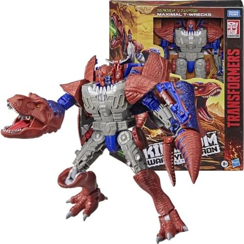 Transformers Toys Generations War for Cybertron: Kingdom Leader Class Maximal T-wreaks Action Figure Model Toy