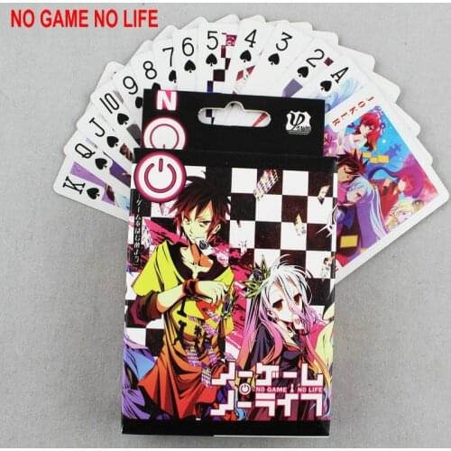 Anime NO GAME NO LIFE Poker Cards Cosplay Board Game Cards With Box Free Shipping