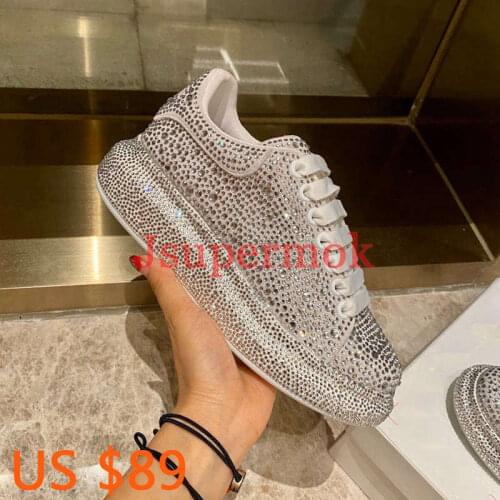 High quality lace-up sneakers Thick Bottom round toe vulcanized shoes comfortable casual soft women designer Walking shoes