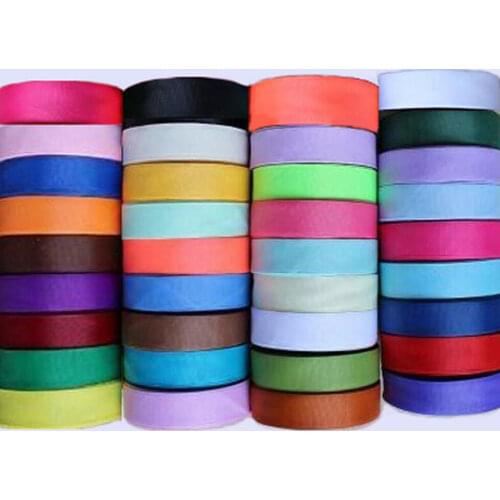 New solid color 25mm wide ribbon of 25 yards/bag DIY handmade materials gift wrapping bow Grosgrain ribbons