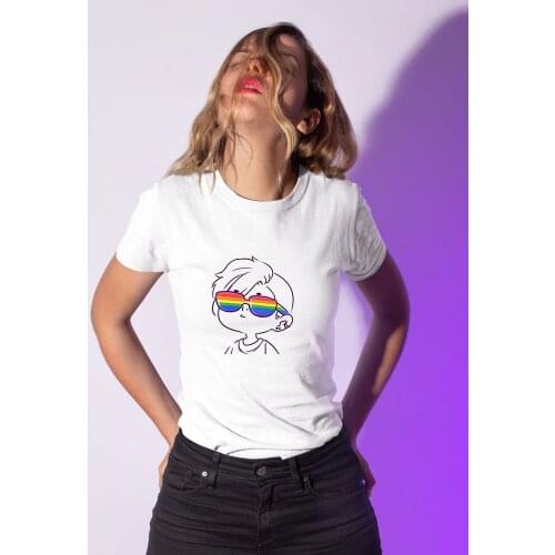 LGBT Clothes Oversized Women T-shirt Vintage Kawaii Aesthetic Oversized Women Top 2020 Spring Summer Streetwear Tshirt