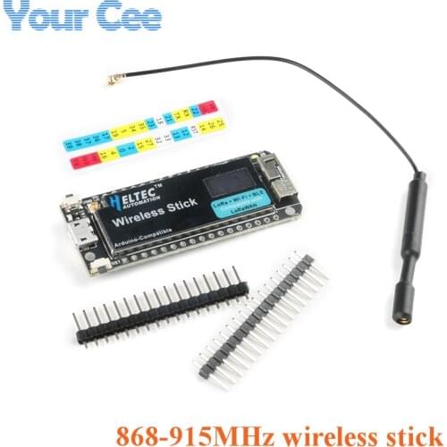 868/915MHz ESP32 LoRa Development Board Wireless Stick SX1276 LoRaWAN Protocol WIFI BLE OLED Display with Antenna For Arduino