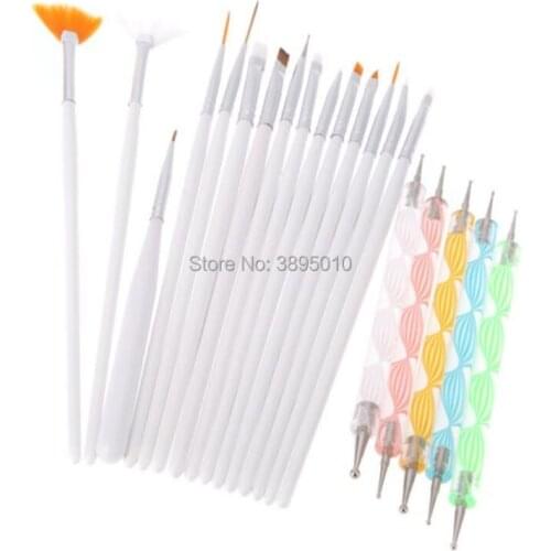 Nail Art Salon Design Set Dotting Painting Drawing Polish Brushes Pen Tools F1113