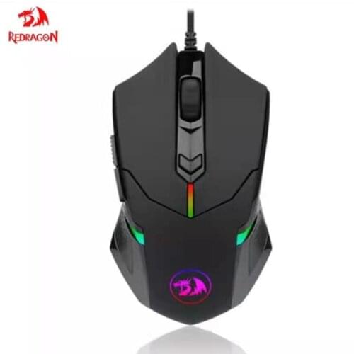 Gaming Mouse wired with red led, 3200 DPI 6 Buttons Ergonomic CENTROPHORUS Gaming Mouse for PC Redragon M601 CENTROPHORUS