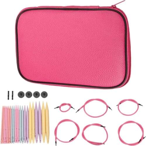 10 Pairs Plastic Change Head Circular Knitting Needle Set Scarfs Weaving Tool Household Hook Set DIY Handmade Sewing Accessories