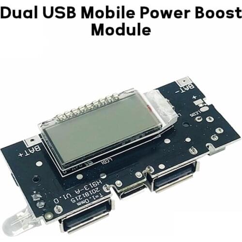 Dual USB Output Charging Board Motherboard Charging Treasure Module Mobile Power Boost DIY18650 Lithium Battery Digital Display