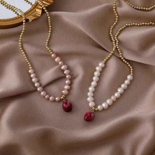 Origin Summer Romantic Handmade Eternal Rose Flower Bracelets for Women Gold Round Beaded Imitation Pearl Bracelets Jewellery