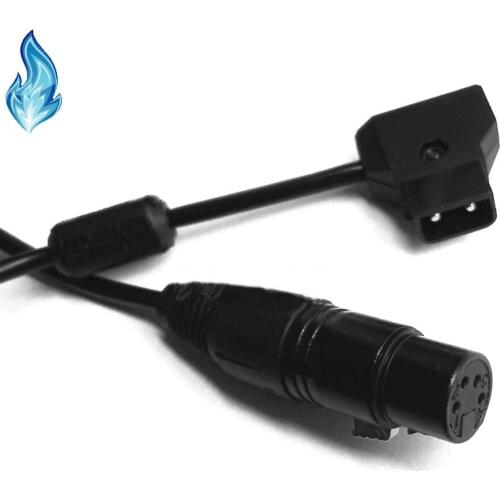 D-Tap Coiled Type B Male 2-Pin to 4Pin Female XLR Cable Line For Power Adapter For 12VDC power adaptation