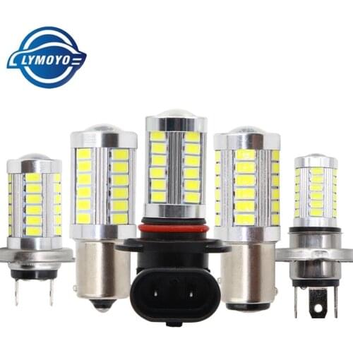 LYMOYO 9006 HB4 LED 9005 HB3 H4 H7 H11 H8 ba15s t20 5630 33SMD Fog Lamp Daytime Running Light Turning Braking Bulb White DC12V