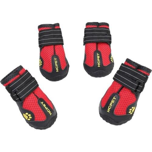 Pet Product for Medium Large Dog Shoes Boots Breathable Anti-Slip Reflective Golden Retriver Labrado Dog Sport Climbing Shoes