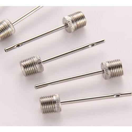 10pcs Sports Ball Air Valve volleyball Basketball Football Stainless Inflation Air Inflating Pump Needle Adapter Adaptor