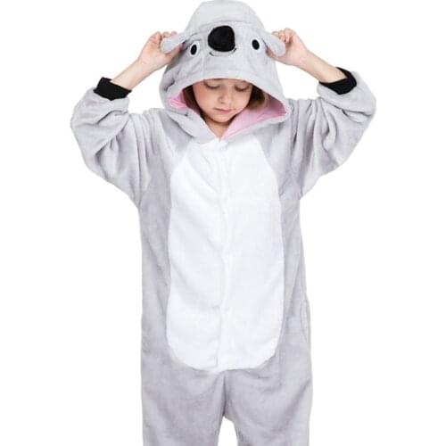 Funny Koala Onesies For Kids Children Animal Pajamas Kigurumi Boy Girls Cartoon Pyjama Cosplay Party Costume One-Piece Pijamas