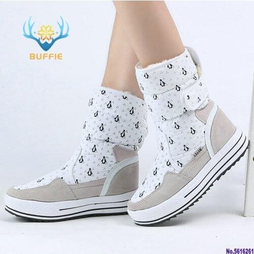 Female Boot Winter Shoes Women Fashion Warm Thick Fur High Quality Buckle Style Big Plus Size 34 To 41 Free Shipping Easy Wear