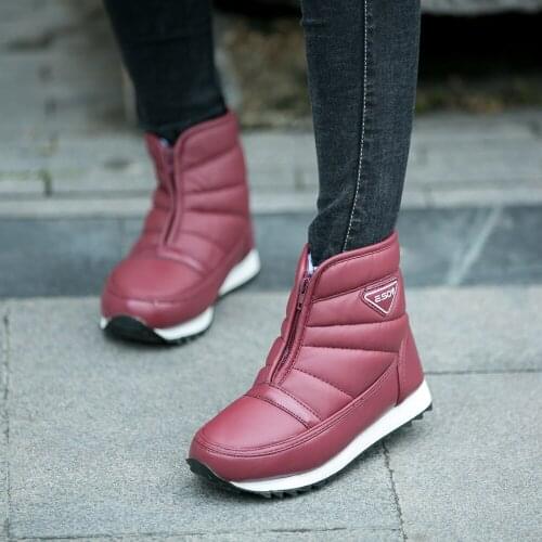 Winter new thick warm middle-aged and elderly snow boots mother shoes non-slip waterproof cotton shoes short boots womens shoes