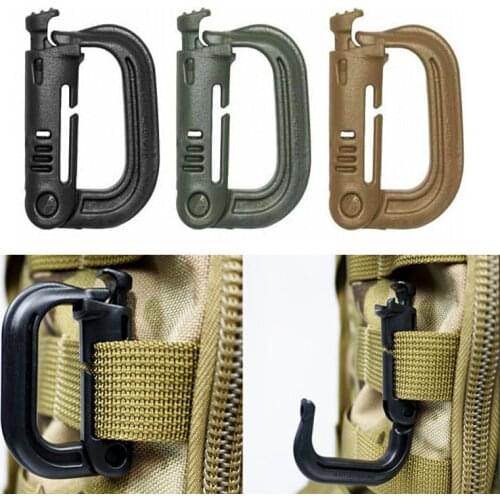 10pcs/lot carrying locking Molle ring D model for outdoor bag free shipping