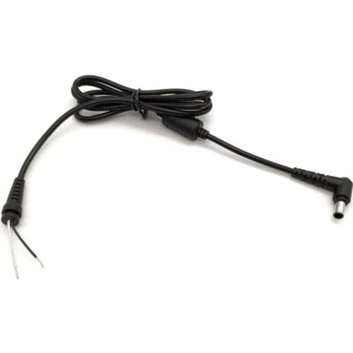 10pcs DC Tip Plug 6.5x4.4 mm 6.5*4.4 mm Power Supply Connector Laptop Charger DC Power Cable for Sony Adapter Jack DC Cord 1.2m