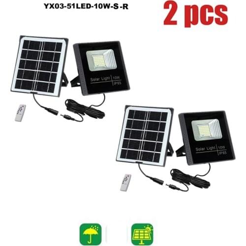 2pcs Solar smart on at night Lamps 120/100Outdoor Lamp Street Lights Luminaria Solar Light Solar Garden Decoration seperable pan