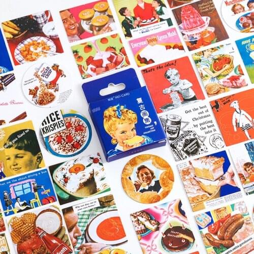 45 PCS Washi Paper Vintage Art Movie Collection Aesthetic Stickers for Travel Supplies Chipboard Embellishments Crafts
