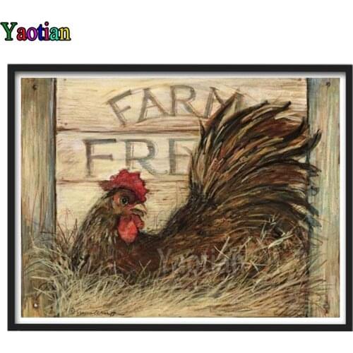 Animal Farm Chicken 5D DIY Diamond Painting Diamond Embroidery Paint With Diamonds Mosaic Cross Stitch Full Square Round Drill