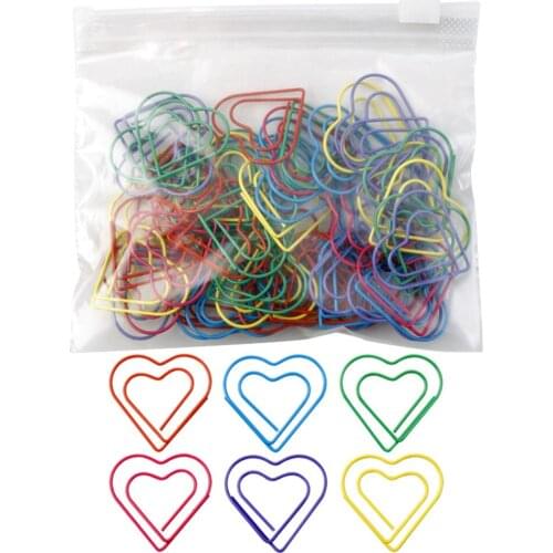 60pcs/bag Creative Cute Cartoon Paper Clips Bookmarks Binder Photo Memo Ticket Clip Stationery School Supplies Accessories Gift