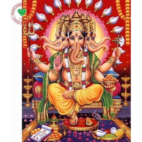 New 5D DIY Diamond Painting Crystal Diamond Mosaic India Cross Stitch Square Drill Full Home Decor Diamond Embroidery Religion