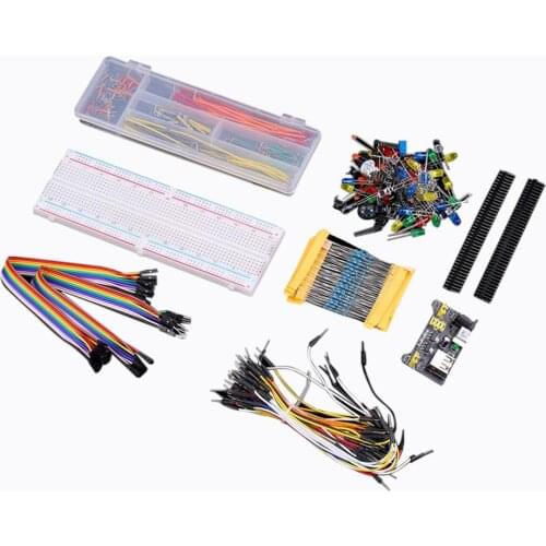 Electronics Component Basic Starter Kit With 830 Tie-points Breadboard Tool
