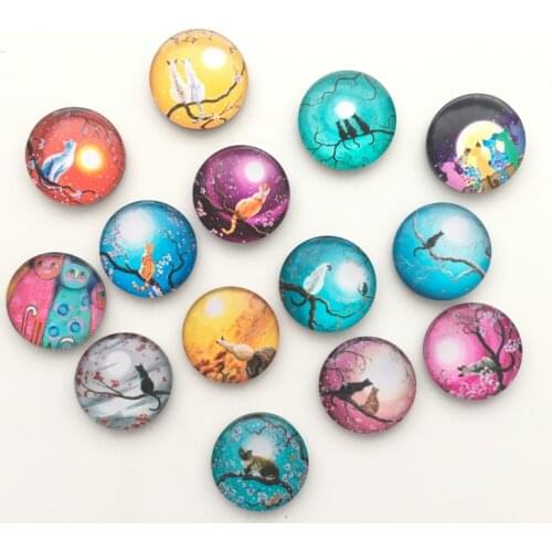 Free shipping (14pcs/lot)Cute Cat Crystal fridge magnet Cartoon message stickers Meow refrigerator magnet Kitchen home Decor