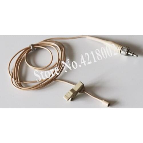 Beige Lavalier Lapel Tie Clip Microphone for Sennheiser Wireless Transmitter Omnidirectional Condenser Mic Wireless System