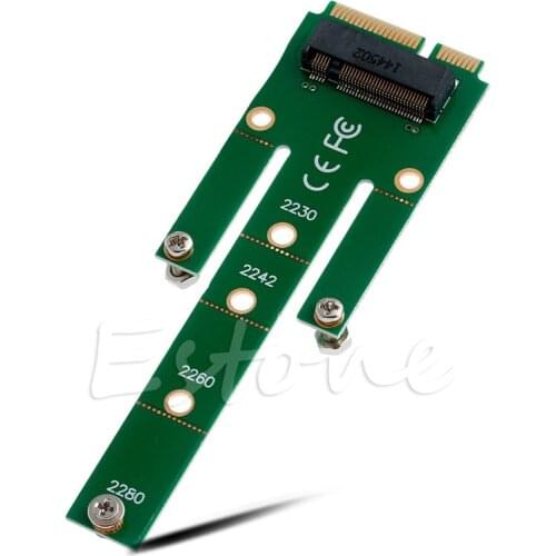 BGEKTOTH 6.0Gb/s Adapter Card NGFF M.2 B SATA-Based SSD Key to mSATA Male