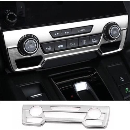 For 2017 Honda CRV CR-V Matte Center Control Air Conditioning Switch Panel Cover Trim Car Styling
