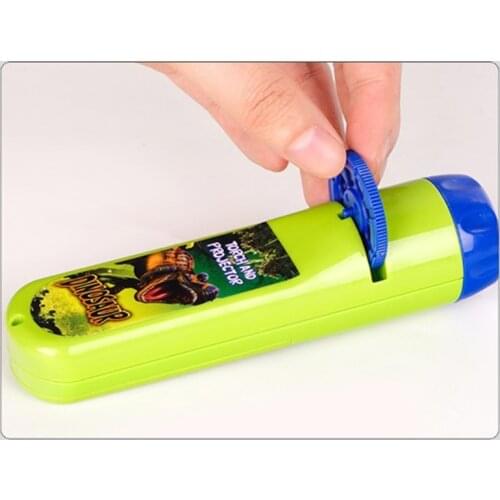 Projection Flashlight Kids Projector Light Toy Cute Cartoon Night Photo Picture Light Bedtime Learning Fun Toys