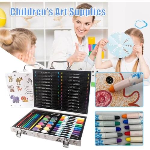 Hot Sale Art Supplies for Kids Colors Double Side Marker with Portable Art Box for Drawing Painting Childrens Birthday Gift