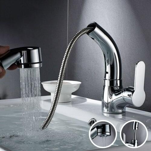 Haliaeetus Pull-out Bath Mixers With Shower Head