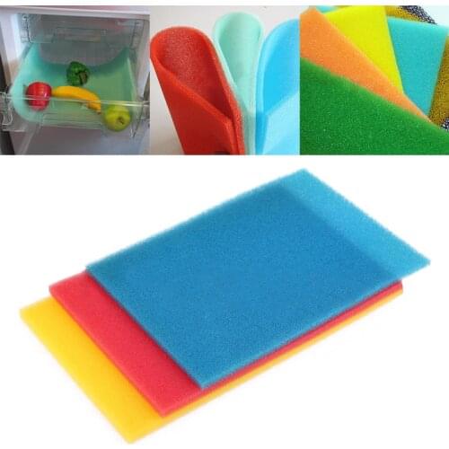 Fridge Freezer Drawer Fresh Food Saver Vegetable Fruit Foam Mat Kitchen Accessories