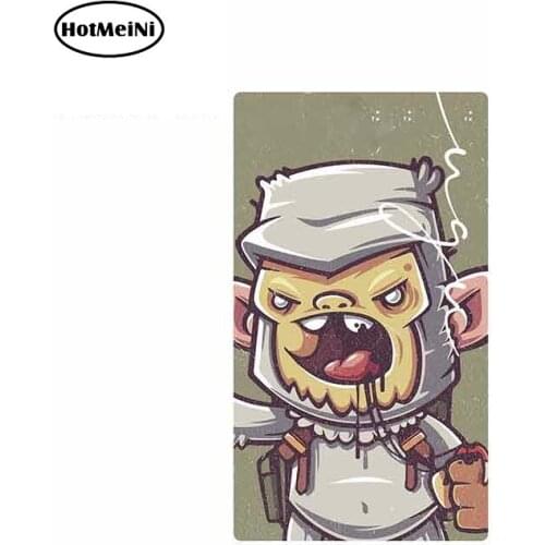 HotMeiNi 13cm x 7.4cm For Monkey Funny Car Stickers Waterproof 3D Occlusion Scratch Suitable For VAN RV SUV Vinyl Material