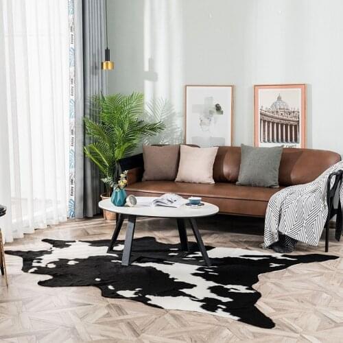 Simulation Cow Carpet Modern Style Irregular Rug for Bedroom Living Room Home Floor SDF-SHIP