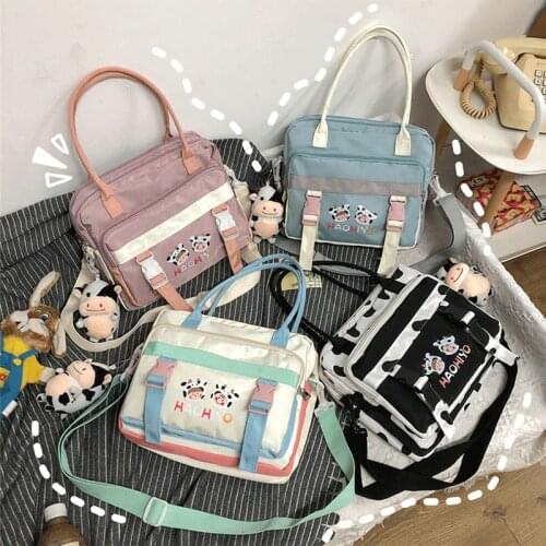 INS Cute Cartoon Pattern Students Japanese Leisure Handag Girl Waterproof Crossbody Bag Broadband Shoulder Armpit Bag 2021