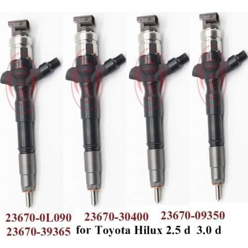 Common Rail Diesel Fuel Injector 23670-0L090 23670-30400 23670-09350 23670-39365 For Dens0 T0yota Hilux